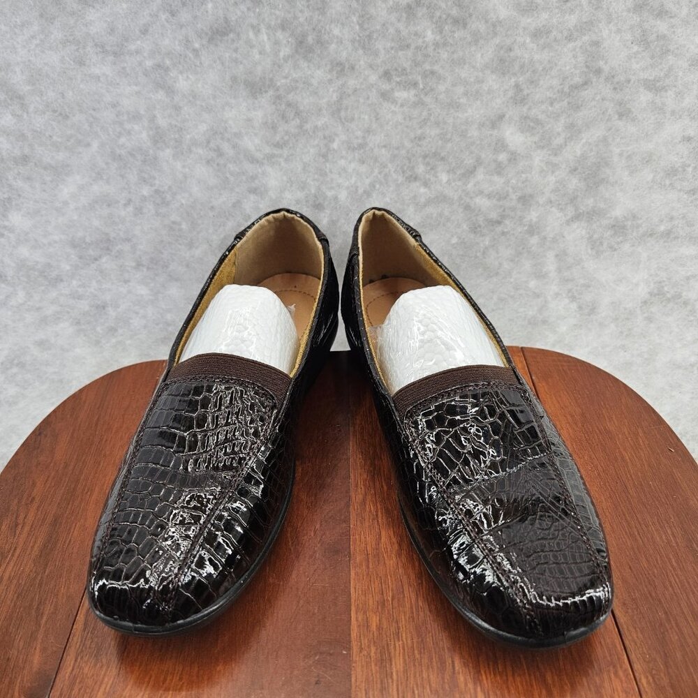 Golden Road New York Women’s Shoes Brown‎ Patten Snake Leather Size 5 NWOB